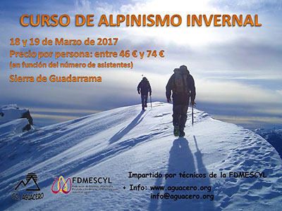 Cartel curso alpinismo invernal